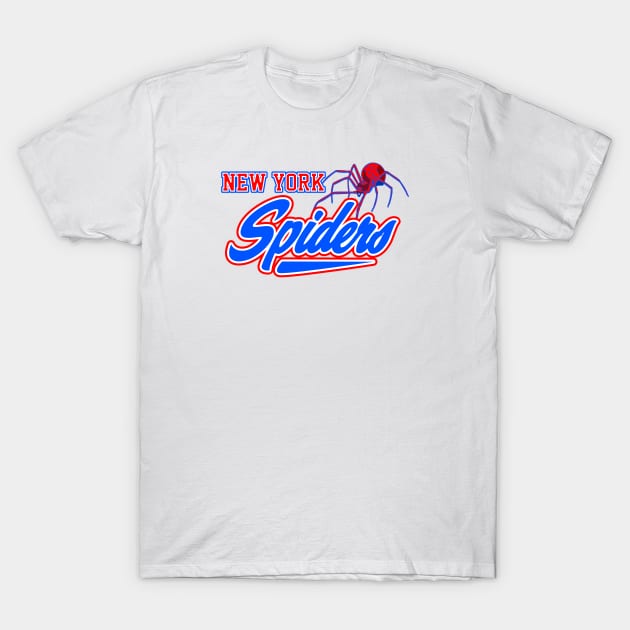 New York Spiders - Marvel Sports Mashup T-Shirt by EightUnder